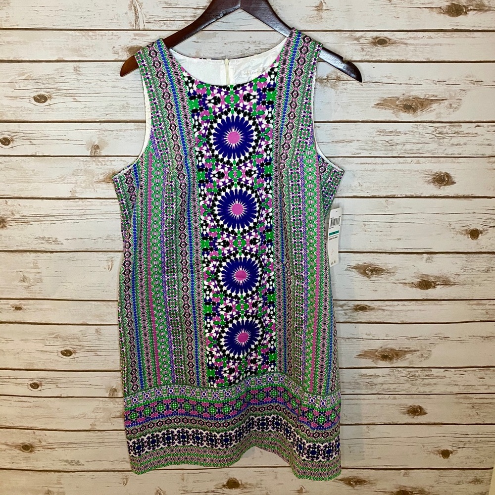 NWT • London Time • Multicolor Sheath Dress •
